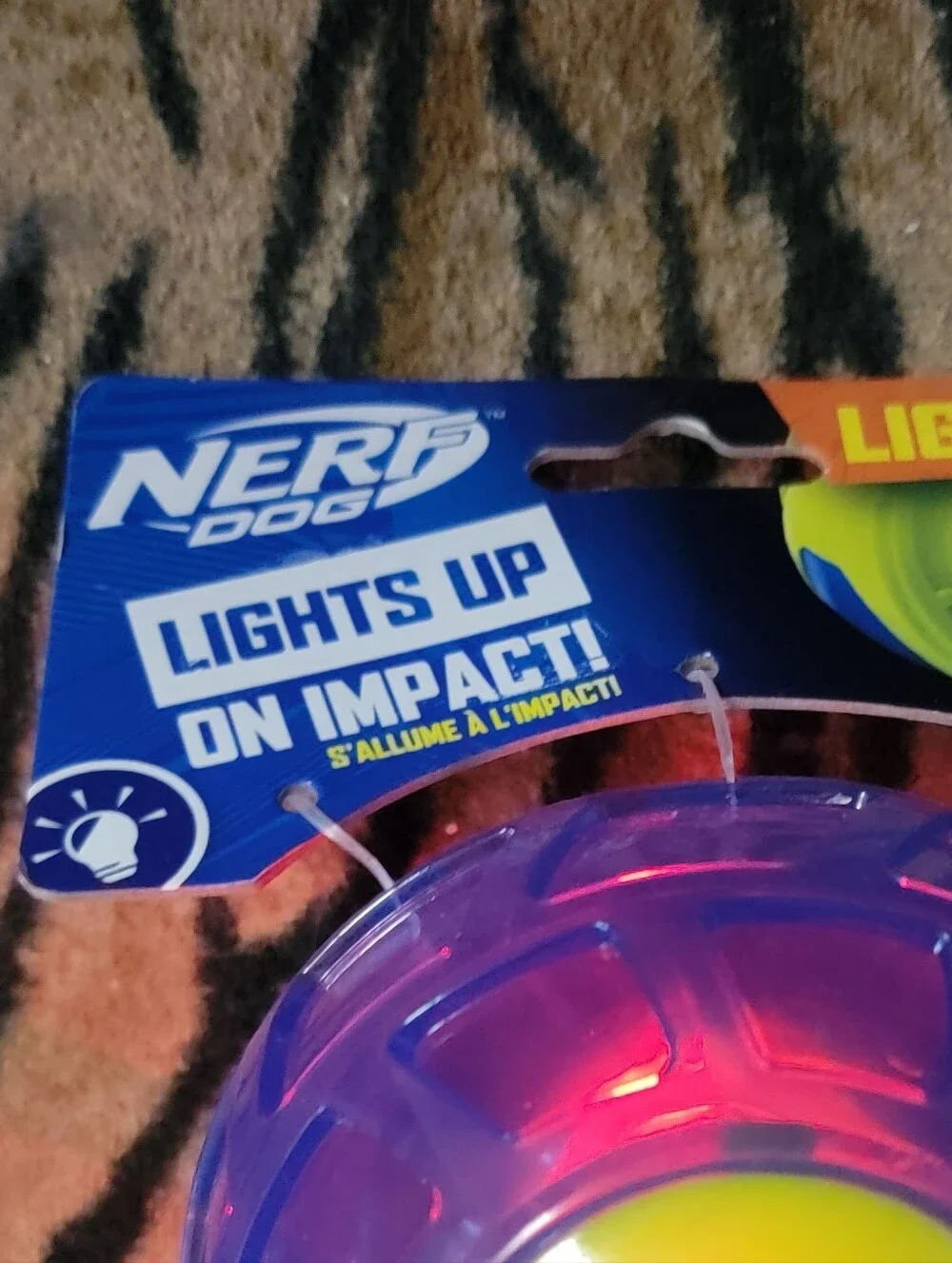 Nerf Dog Light Up Ball Sz Large Xlarge